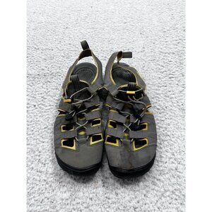 Women's Keen Gray Yellow Outdoor Hiking Close Toe Comfort Sandal Size 9.5